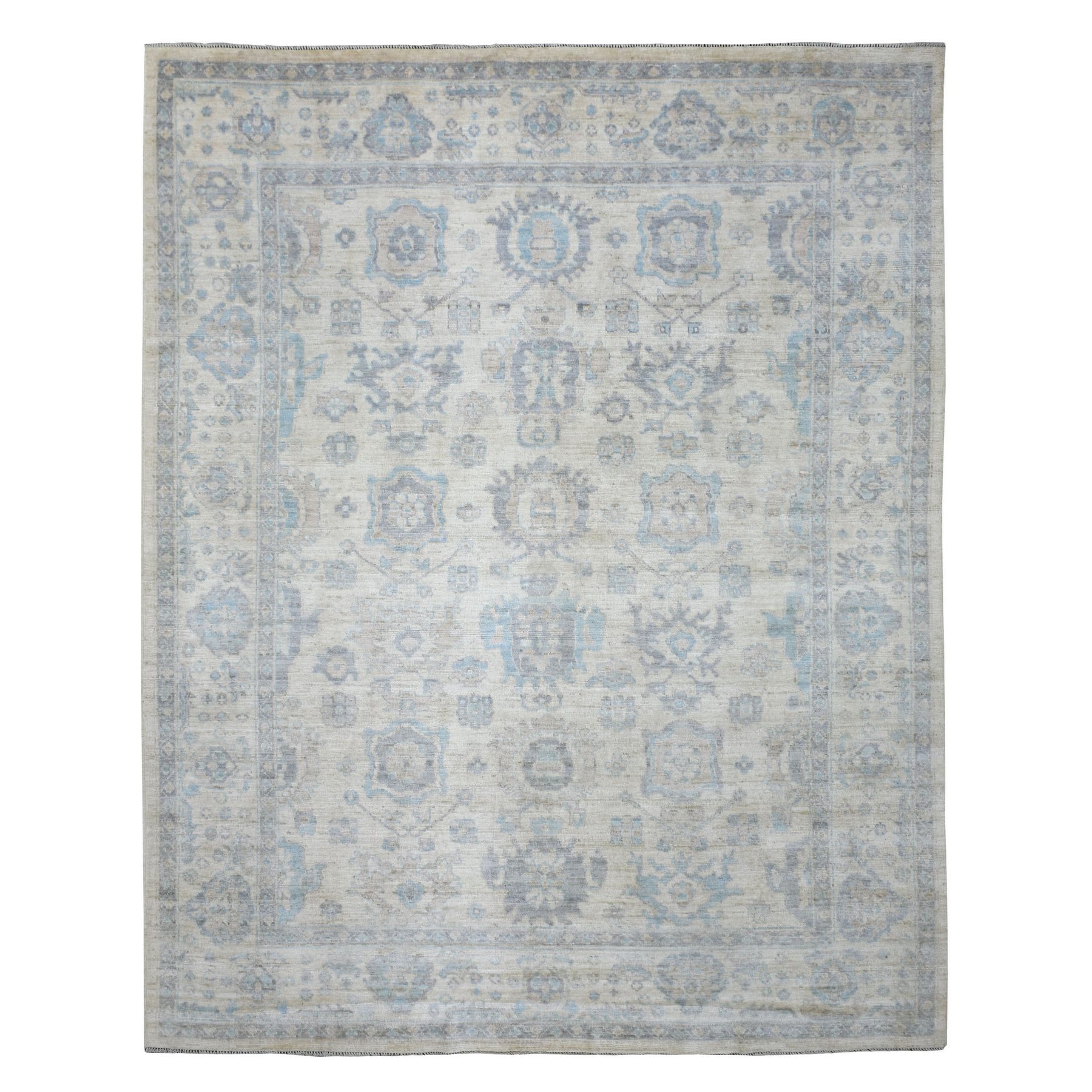 Transitional Wool Hand-Knotted Area Rug 8'4